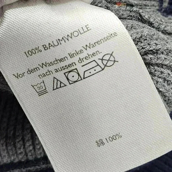 Eddie Bauer Cotton Men's M Button Up Pullover knit Sweater Gray - Picture 7 of 8